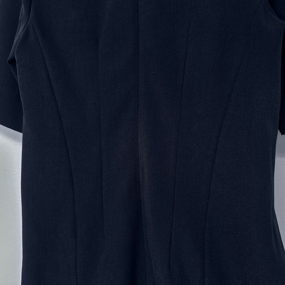 M.M. LaFleur Emily Sheath Dress Galaxy Blue Size 10 Short Sleeve Workwear - Picture 8 of 10